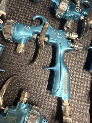 #ad #ad Binks Trophy Pressure Feed HVLP Spray Gun w 1.8mm spray nozzle 2465 18HV 32S0 $250.00