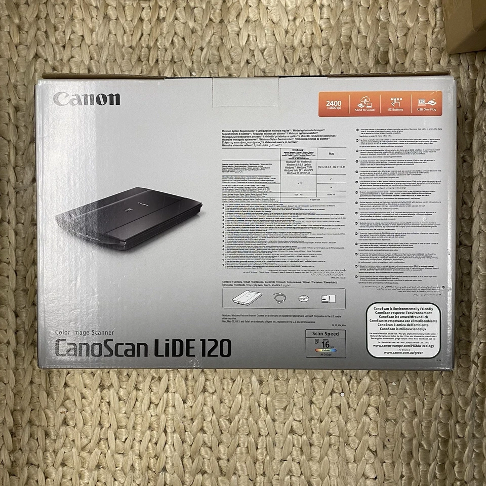 Canon CanoScan LiDE 120 A4 Colour Document Flatbed Scanner with USB Cable NEW - Image 4 of 4