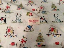 Cath Kidston KING Cotton Christmas Flat Sheet...
