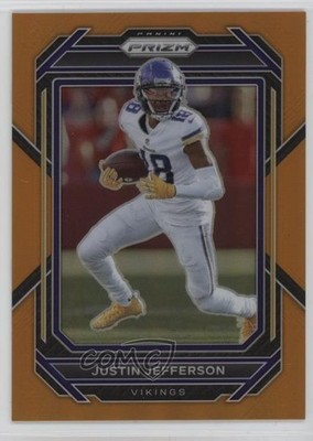 2022 Panini Prizm Orange Prizm 211/249 Justin Jefferson #190 18uq