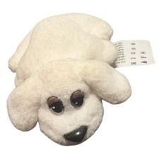 Vintage 1995 Mini Pound Puppies White Puppy Dog 3  Tiny