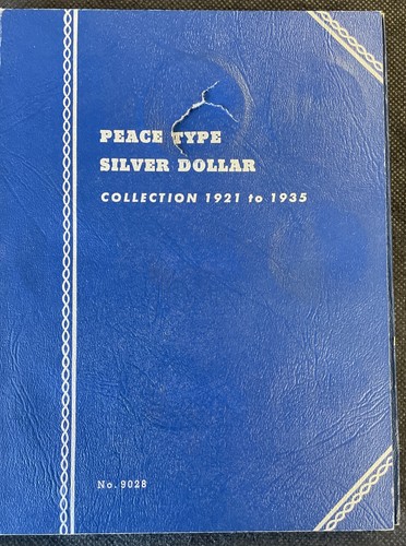 Whitman #9028 Peace Silver Dollar folder  1921 To 1935 no coins(SC1225-074)