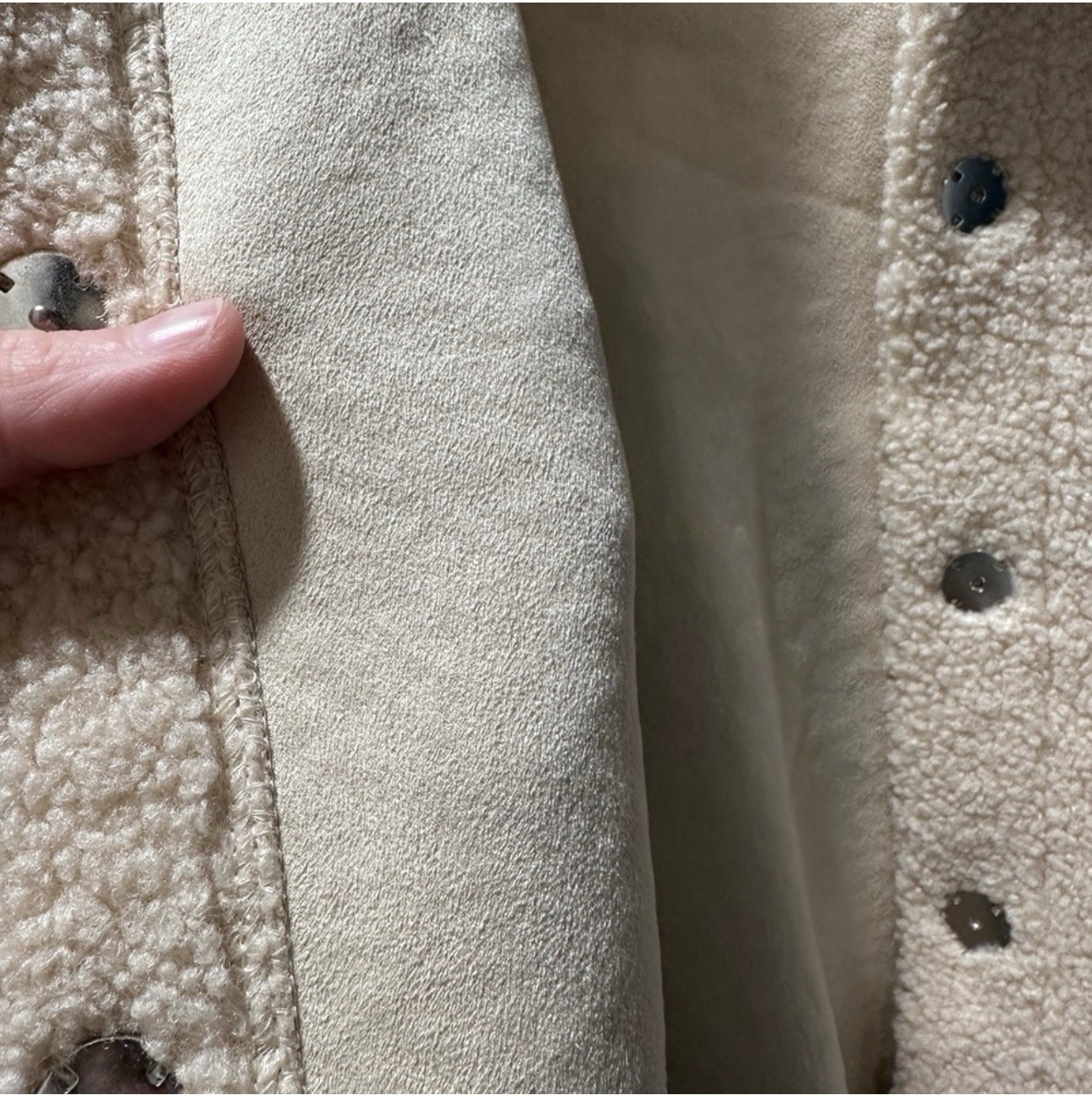 BLANKNYC Collared Button Jacket Beige Lined Pocke… - image 9