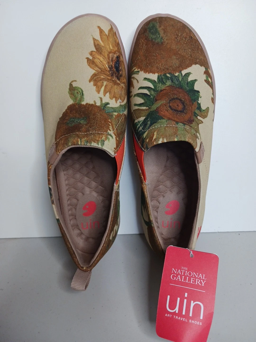 VANS Scarpa casual da passeggio UIN donna slip on (Van gogh girasoli Marbella I) taglia 10