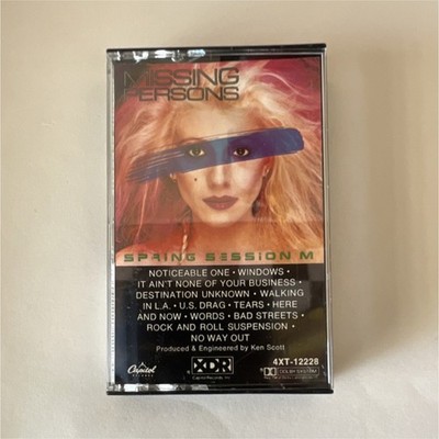 Missing Persons Spring Session M Cassette Rock New Wave Capitol 4XT-12228