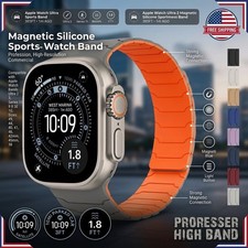 Magnetic Strap For iWatch Ultra 2 Series 10 9 8 7 SE 6 5 Silicone iWatch Band