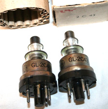 2x GL-2C43, General Electric USA, rura, rura - trioda nadawcza BMVTdg, top ;RN