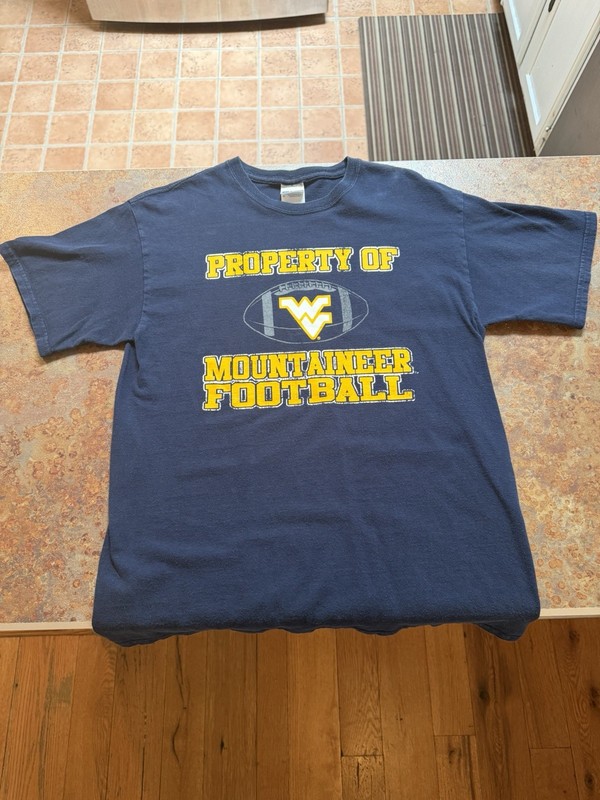 Gildan Ultra Cotton West Virginia Mountaineers Navy Men's Medium T-Shirt