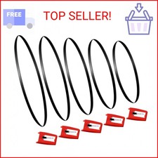 5 Pieces Turntable Belt with 5 Pieces Record Player Needle, Replacement Differen