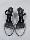 Alexander Wang Nova Clear PVC Strap Studded Trim Slingback Heels W 7.5 — photo 2