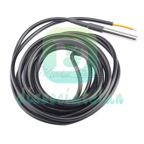 3m Waterproof DS18B20 Digital Temperature Humidity Sensor Probe Thermistor Cable - Picture 5 of 7