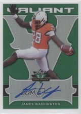 2018 Leaf Valiant Green 57/60 James Washington #BA-JW2 Auto 0d6s