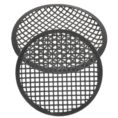 2 Pcs Sound Grille Protective Speaker Steel Mesh Covers Audio Nets