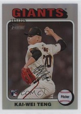 2024 Topps Heritage High Number Chrome Silver Border /225 Kai-Wei Teng #638 05ns