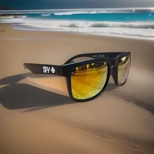 New Spy Helm Sunglasses Promo Black Orange UV400 Mirror Lense Ken Block Racing