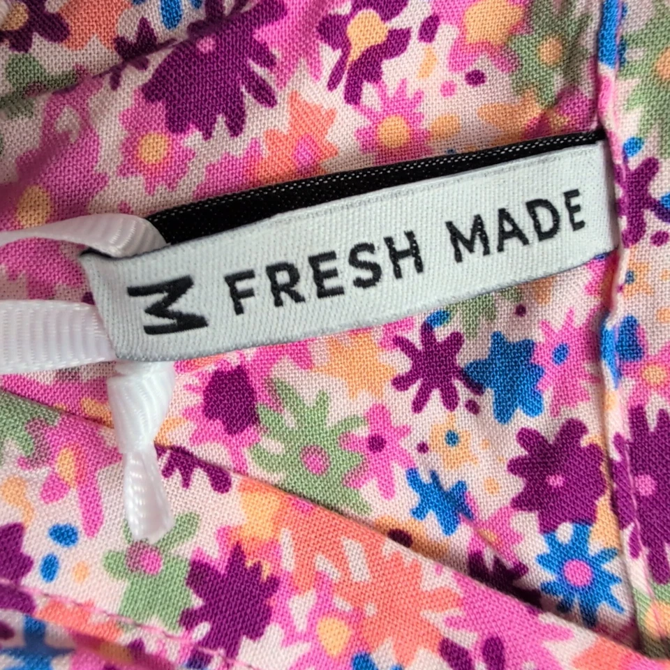 Haut Femme Fresh Made M Fleuri Multicolore 100% Viscose Sans Manches Neuf - Photo 3/4