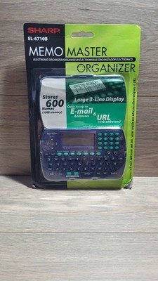 Memo Master Organizer Sharp EL-6710B speichert E-Mail & URL BRANDNEU VERSIEGELT