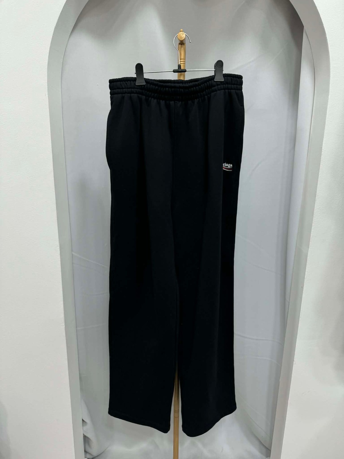 Balenciaga Political Wave Logo Embroidered Pants M 152163668