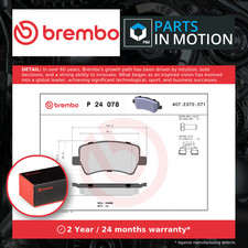 Brake Pads Set fits VOLVO V60 Mk1 Rear 10 to 18 Brembo 30671575 31329430 Quality