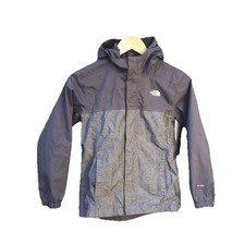 The North Face Boys Dryvent Hooded Rain Jacket Gray Size S 7 8
