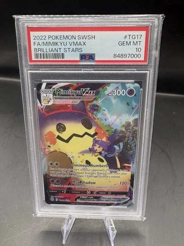 Mimikyu VMAX TG17/TG30 Brilliant Stars Trainer Gallery Holo PSA 10 gem mint