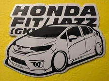 Honda Fit/Jazz Sticker. *Glossy*Finish Approx Size: 3.5”X2.5”inch. Self Adhesive