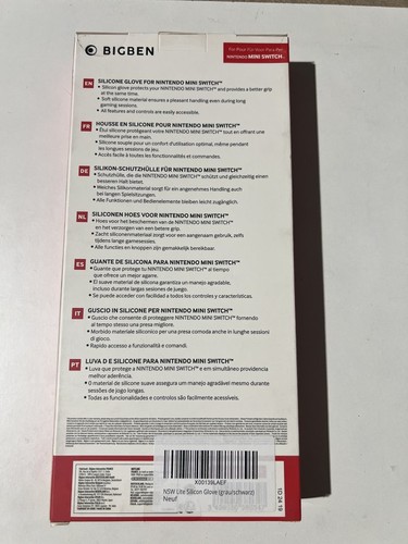 Protection en Silicone Bigben pour Nintendo Switch Lite - Étui Antidérapant Noir - Imagen 2 de 3