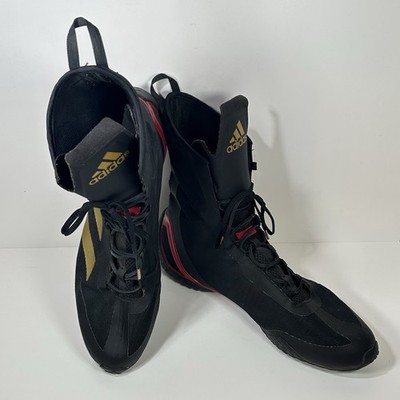 Adidas Box Hog 3 Boxing Shoes High Top Lightweight Mens 14 Lace Up YYA 606001