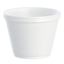 Dart Squat Style, Round White Foam Bowl Food Container, 12 oz. | 500/Case