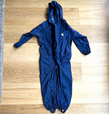 Muddy Puddles Unisex Kids Navy Hooded One-Piece Snowsuit Zip Front age 5-6yrs