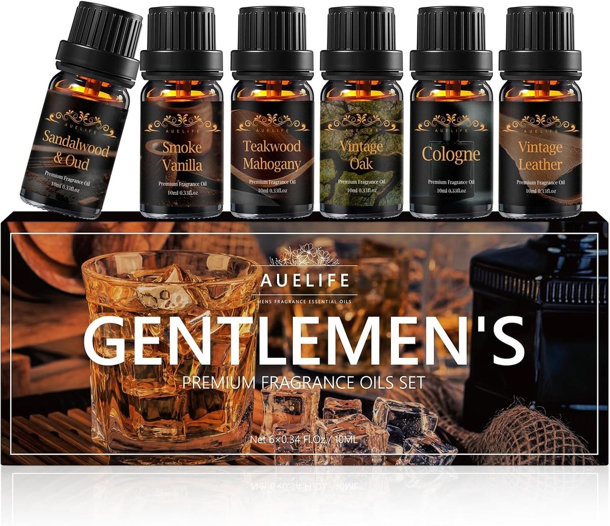 AROMA SOUNDS Bible Oils Tuning Kit 6本 Men Essential Oils Set - 6 Fragrance Oils for Diffusers for Home