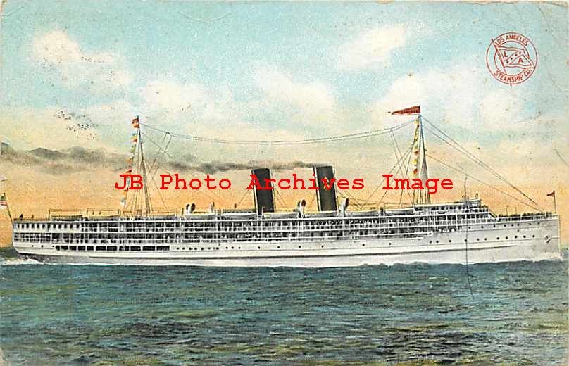 Los Angeles Steamship Company, Steamer Harvard, 1925 PM, Teich No A-94696