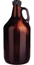 Half Gallon Glass Pump Dispenser Bottle, Large Jug with Pump for Laundry Soap...
