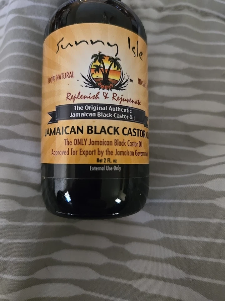 Aceite de ricino negro jamaicano extra oscuro Sunny Isle (2 oz) ayuda para el crecimiento del cabello para pestañas Foto 2 de 3
