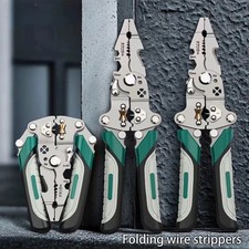 Foldable Wire Stripper Crimper Cutter Multi Tool for Electricians