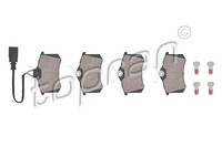 Topran Bremsbelagsatz, Scheibenbremse Hinterachse U.A. FüR Seat, VW