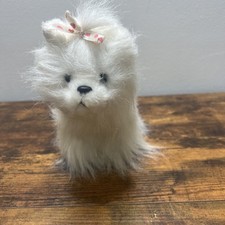 Ganz Webkinz Lil' Kinz Plush Yorkie HS070 White Stuffed Toy Animal With Code