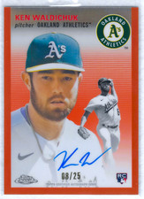 Ken Waldichuk 2023 Topps Chrome Platinum Anniversary #CPA-KW Auto Orange /25