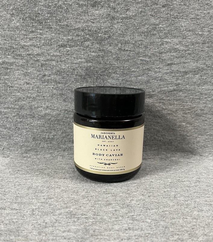 JABONERIA MARIANELLA HAWAIIAN BLACK LAVA BODY CAVIAR W CHARCOAL SCRUB SEALED NEW