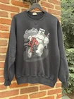 Vintage 90s Coca-Cola Polar Bear Motorcycle Graphic Black Crewneck Sweatshirt
