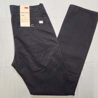 NWT Levis Mens Chino Pants 29x32 Black 2014 Deadstock JCPenney Straight Fit XX