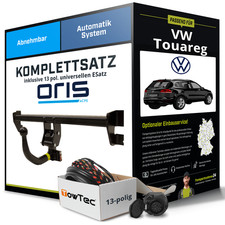 Für VW Touareg Typ 7LA,7L6,7L7 Anhängerkupplung abnehmbar +eSatz 13pol uni 06-10
