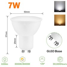 10-100Pack LED GU10 Light Bulbs 5W 7W Warm Cool White Spot 120° Down light 230V