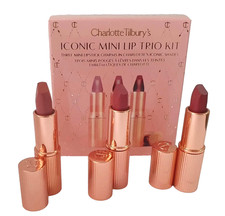 Charlotte Tilbury's Lipstick Gift Set ICONIC MINI LIP TRIO KIT 3 x 1.5g New Box