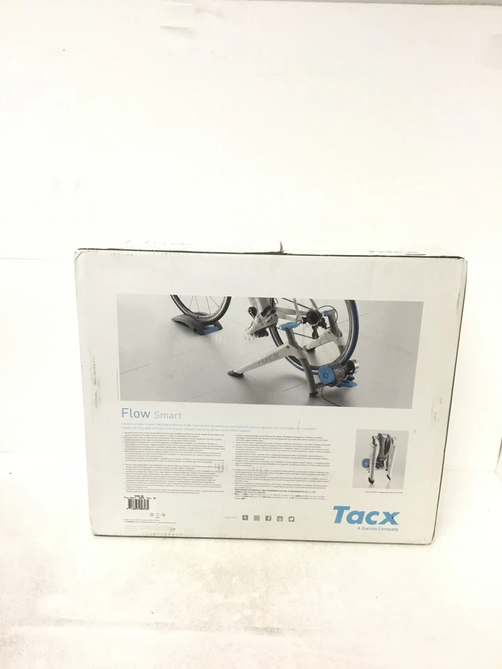 NEW Garmin Tacx Flow Smart Trainer T2240 Bluetooth ANT 800W 6% Slope FREE SHIP - Immagine 4 di 4