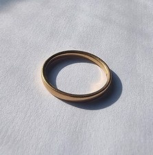 Vintage 22ct Rose Gold 2.8g Wedding Band Ring UK size O (17.5mm) -US size 7