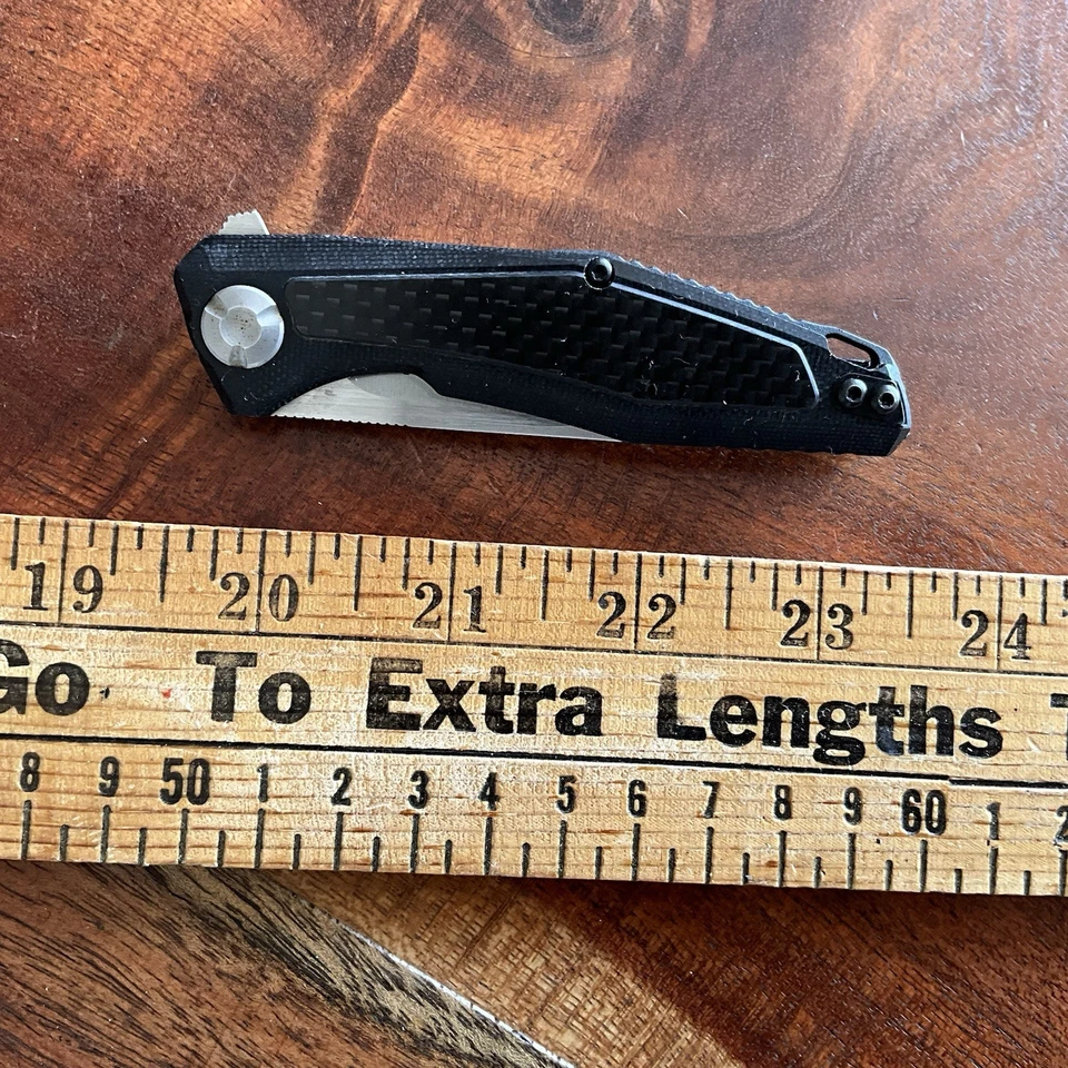 Kershaw Atmos 4037 Folding Pocket Knife - Flipper Plain Blade - Good - Image 3 of 4