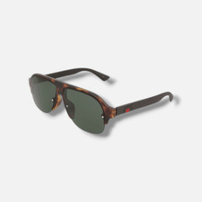 Gucci GG0172SA Men's Brown Pilot Sunglasses 60-12-150