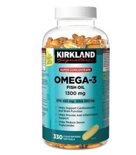Kirkland Signature Omega-3 Fish Oil 1300mg 330 Softgels