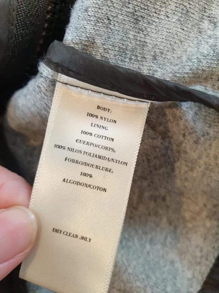 Chaqueta Converse John Varvatos Para Hombre Pequeña Marrón Acolchada Bomber Cremallera Completa Foto 4 de 4